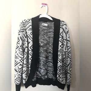 Black and white sweater